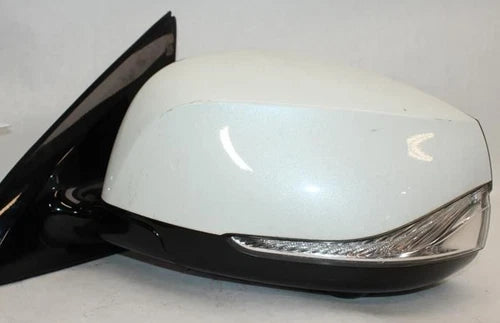 2017-2020 Infiniti QX60 Left Driver Side Door Mirror Assembly White Power Heated infiniti